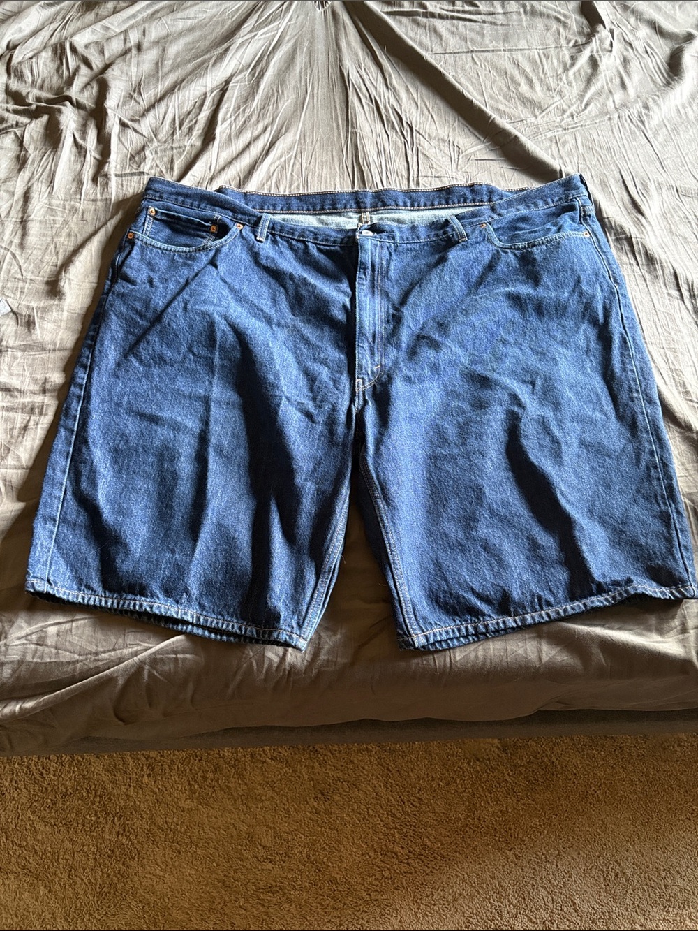 Levi's Blue Denim Cutoff Shorts
